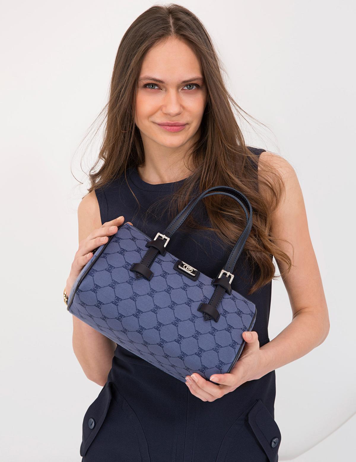 Mavi Uzun Askılı Kol Çantası