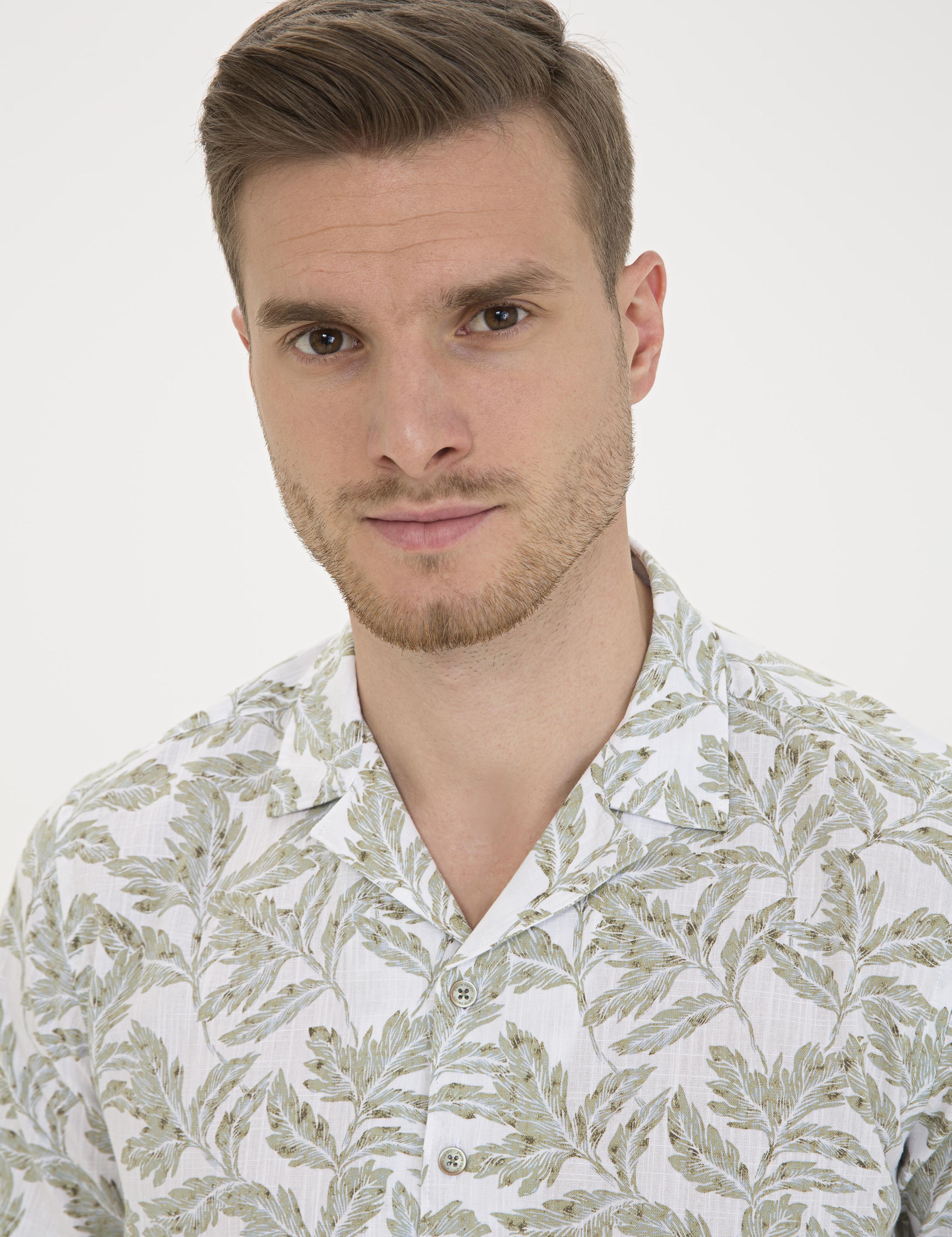 Haki Regular Fit Kısa Kollu Gömlek