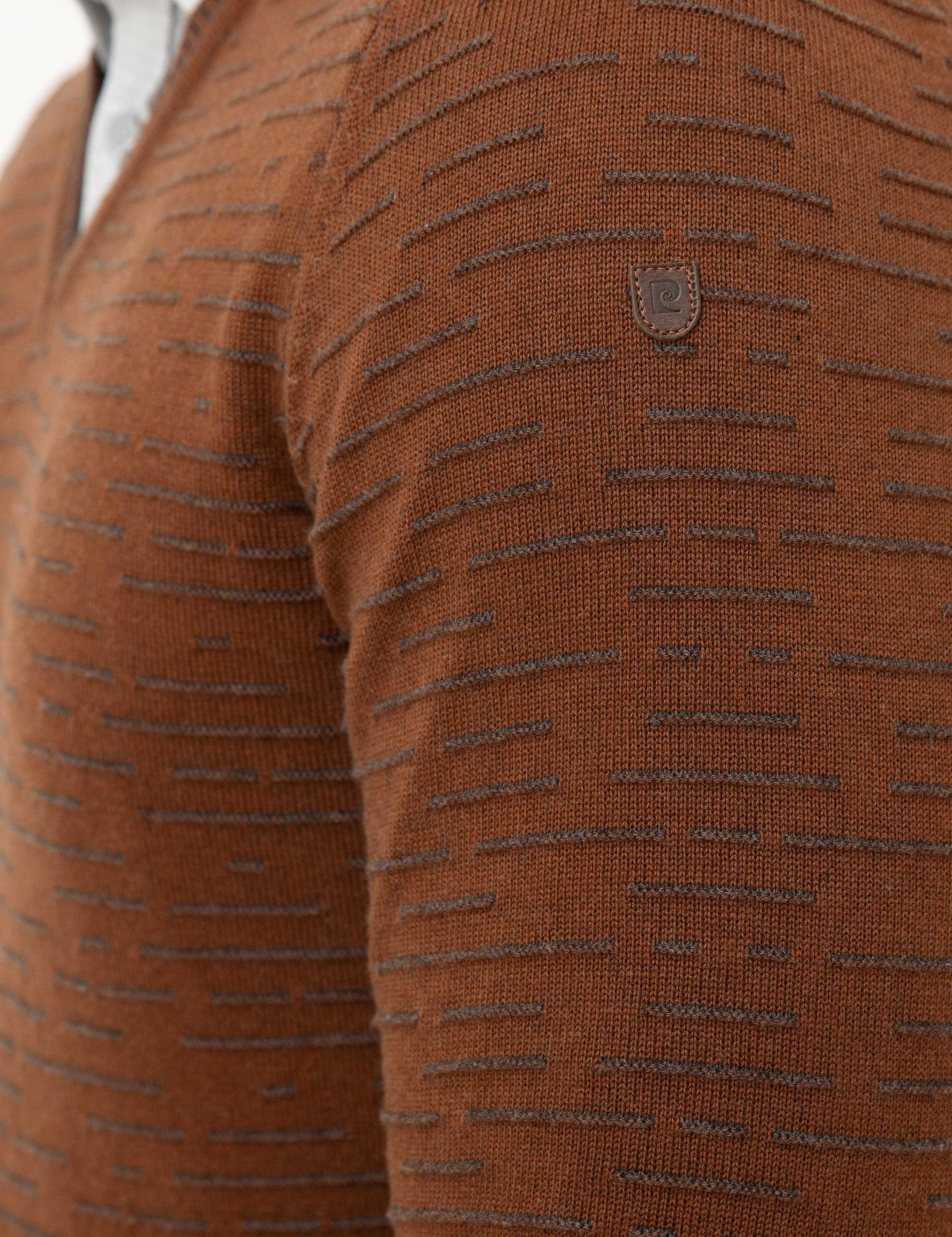 Camel Slim Fit Triko Kazak