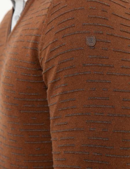 Camel Slim Fit Triko Kazak - 50194103001