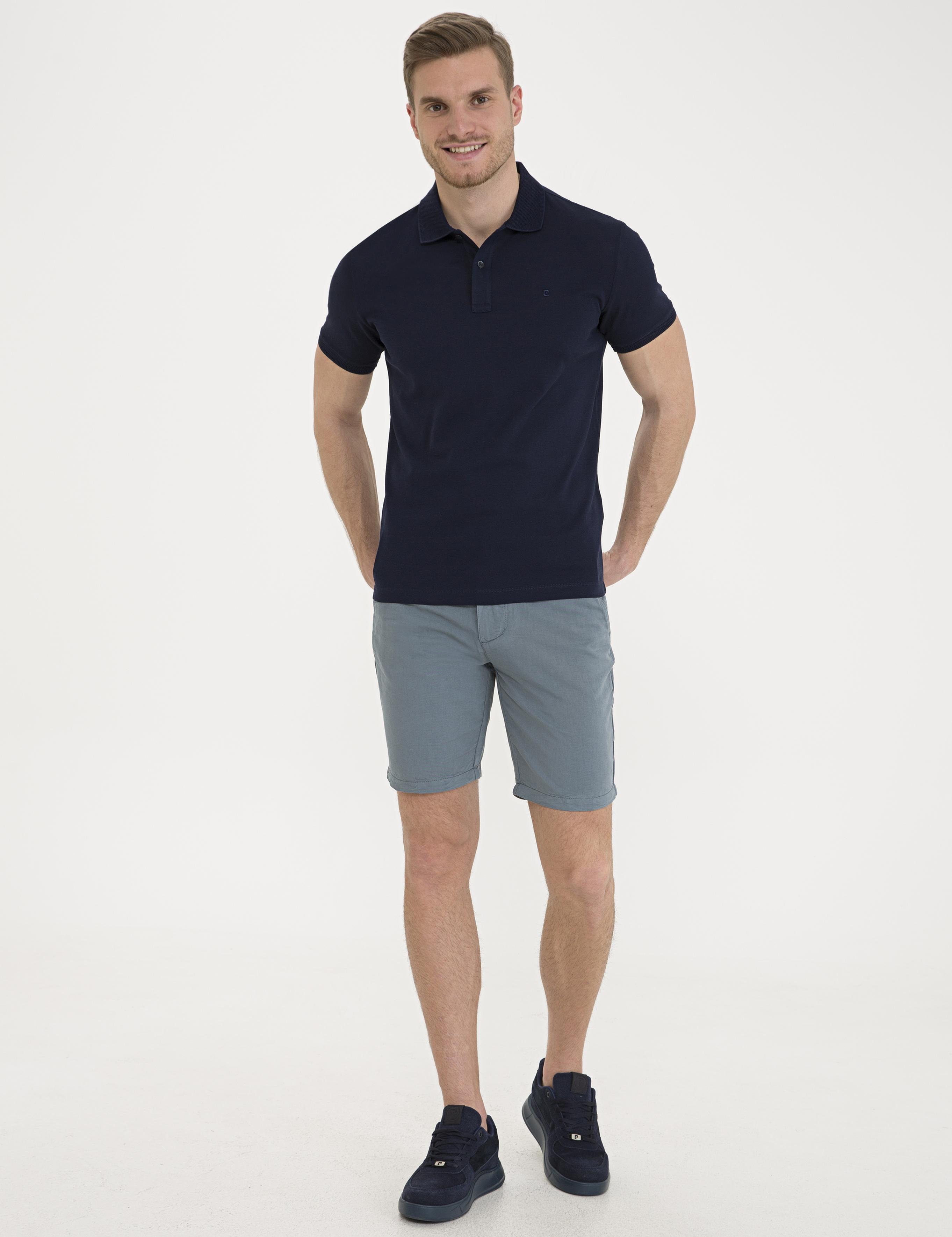 Koyu Lacivert Slim Fit Basic T-Shirt