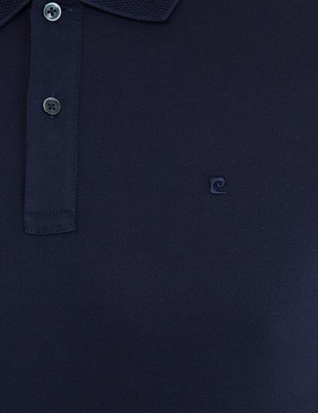 Koyu Lacivert Slim Fit Basic T-Shirt - 50232388118