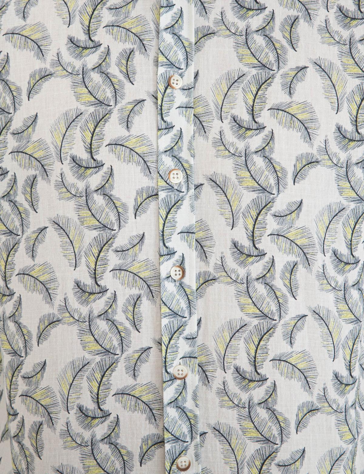 Lacivert Comfort Fit Keten Gömlek - 50232788002