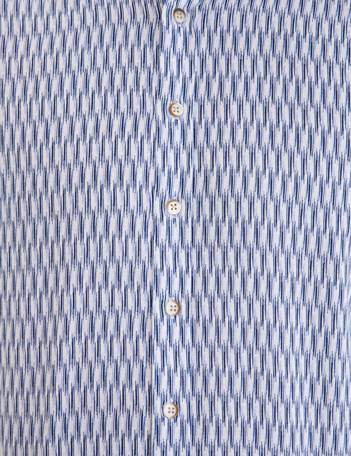 Lacivert Keten Karışımlı Regular Fit Uzun Kollu Gömlek - 50233043007