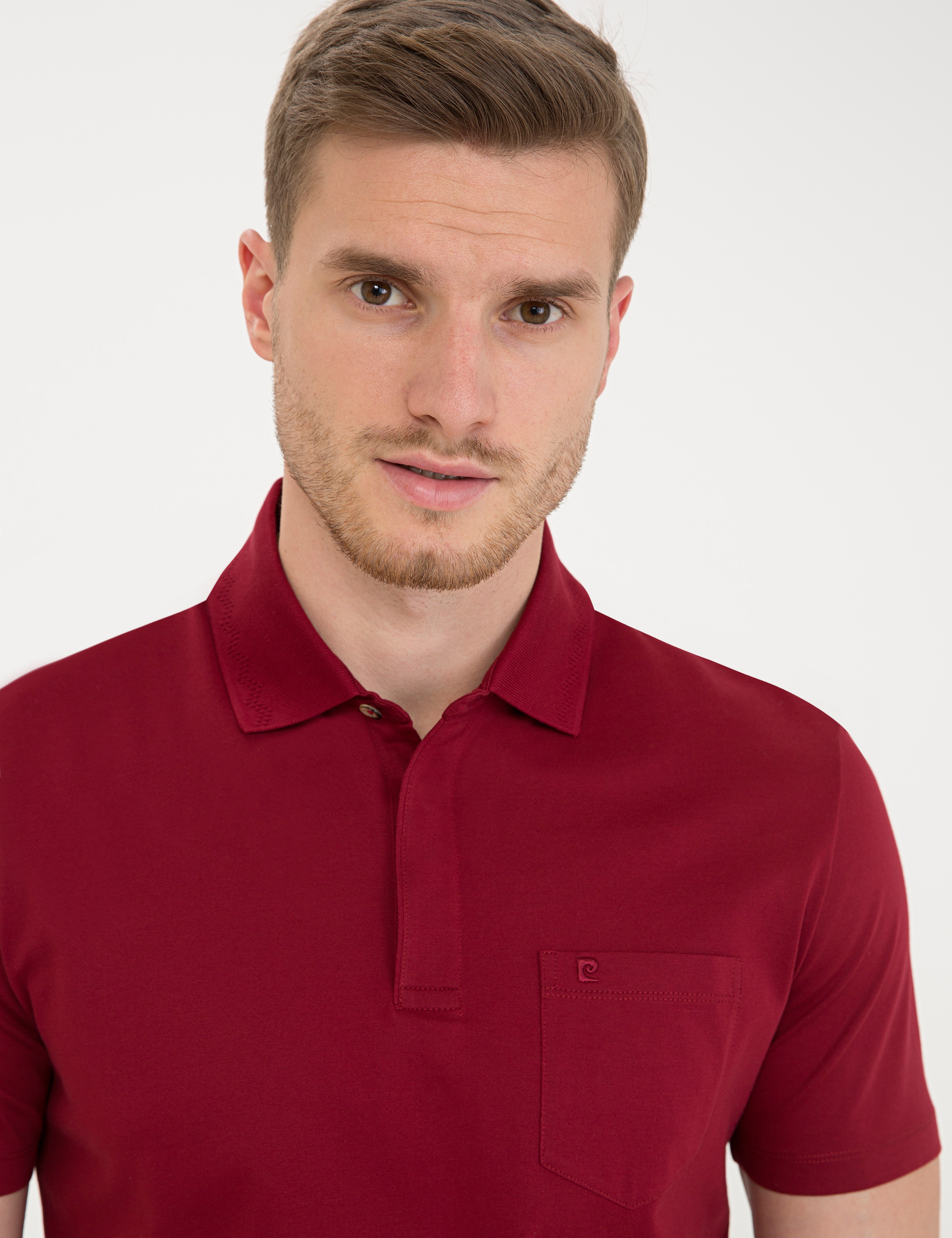 Bordo Regular Fit Basic Tişört - Image 2