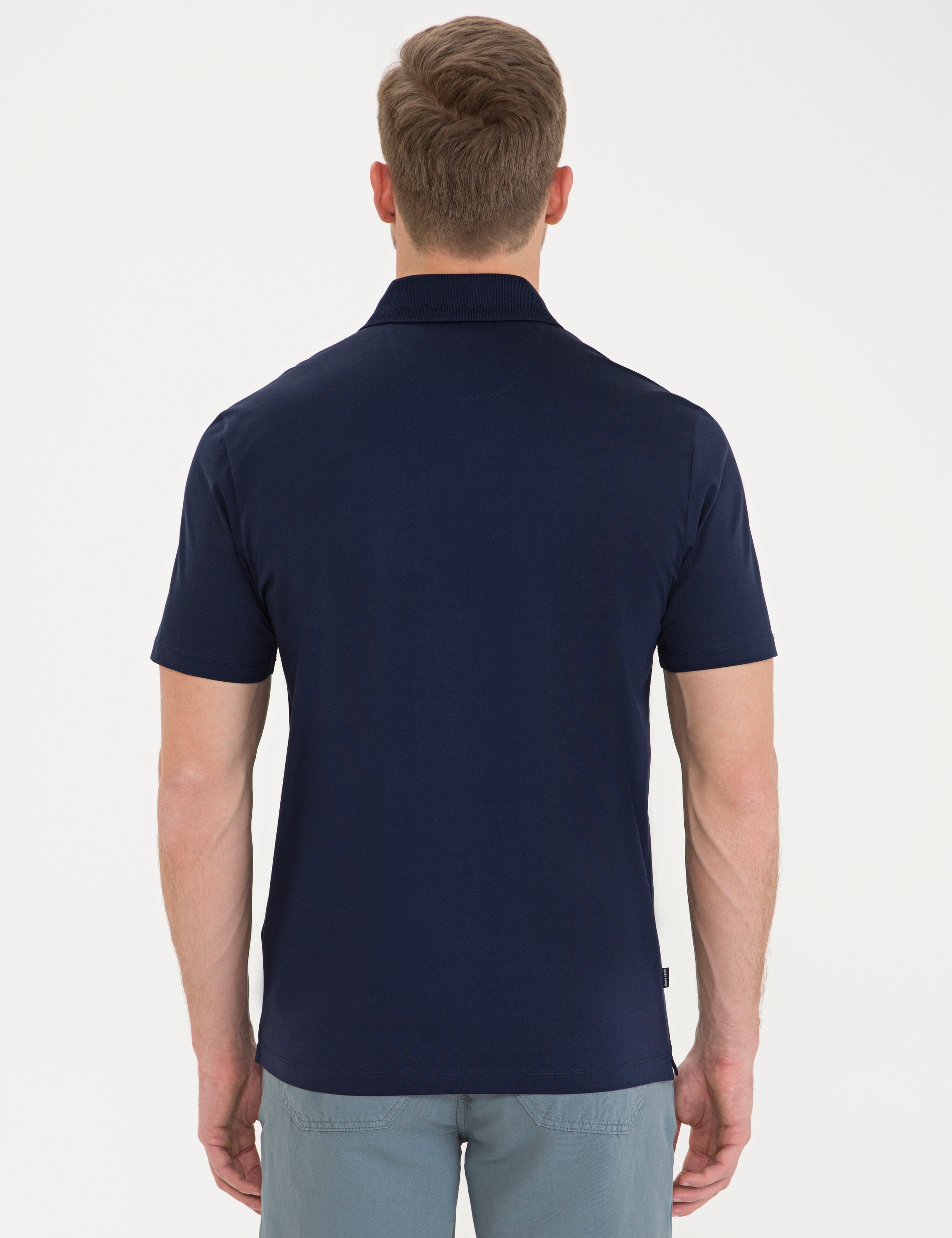 Koyu Lacivert Regular Fit Basic T-Shirt