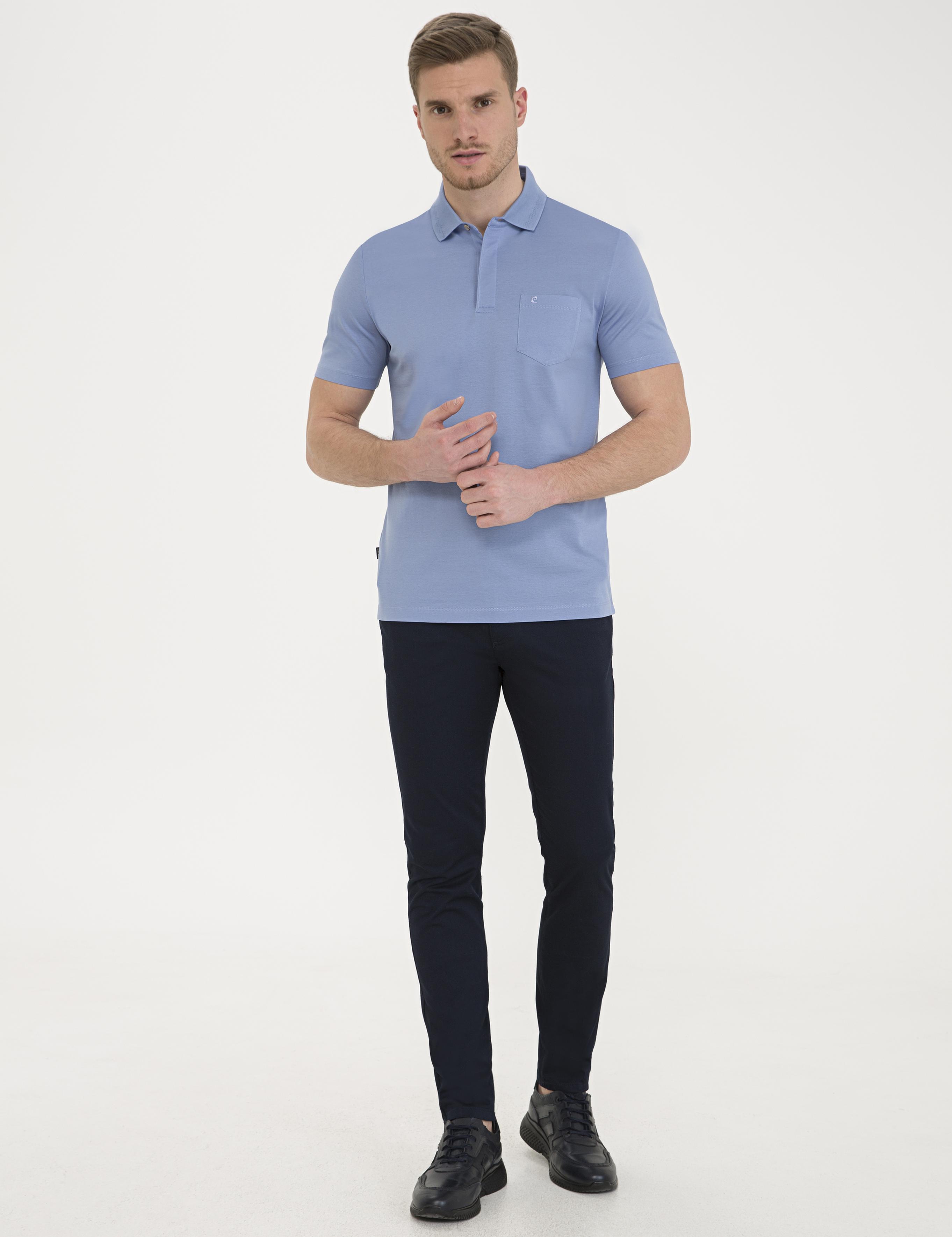 Koyu Mavi Regular Fit Basic Tişört