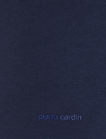 Koyu Lacivert Slim Fit Bisiklet Yaka Basic Tişört - 50232385119