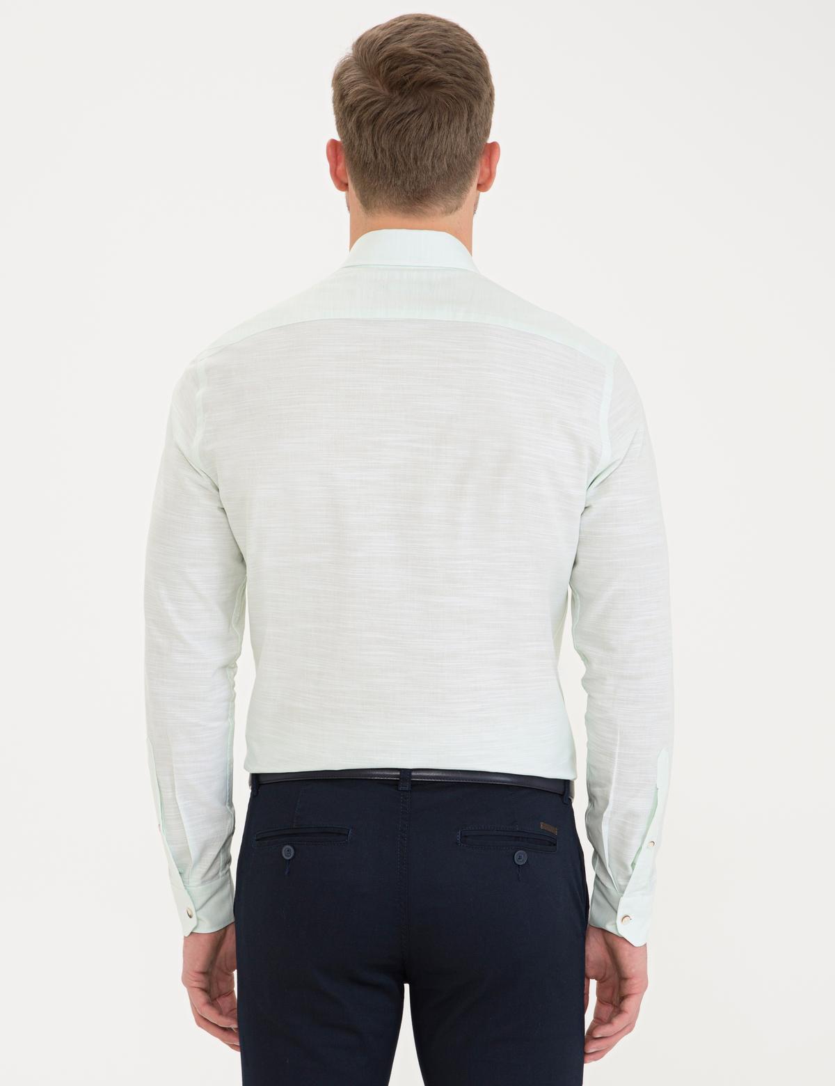 Açık Yeşil Slim Fit Gömlek - 50236034060