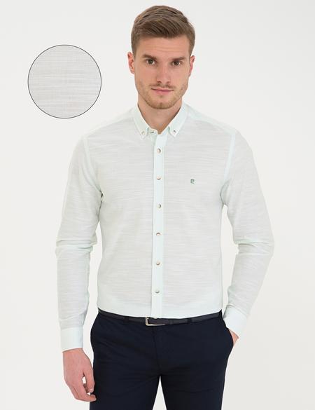 Açık Yeşil Slim Fit Gömlek - 50236034060