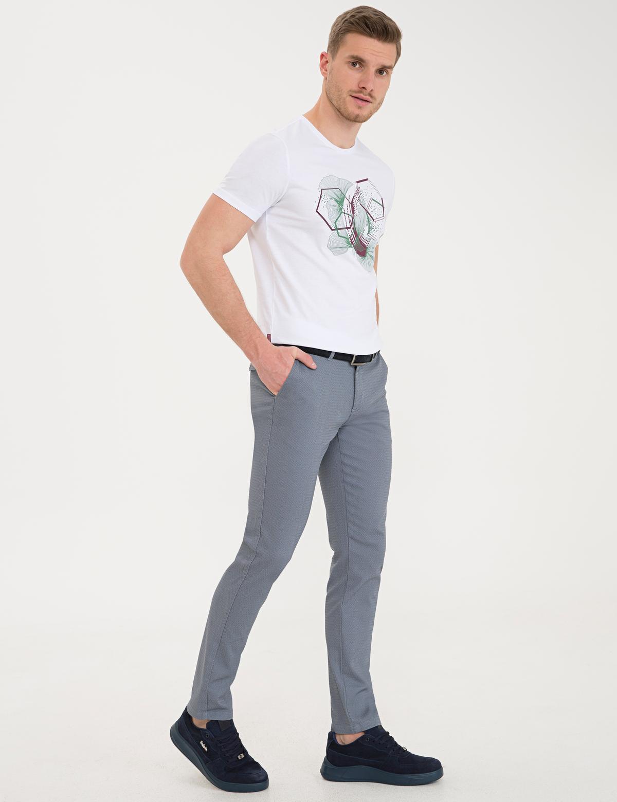 Saks Slim Fit Kanvas Pantolon - 50233234185