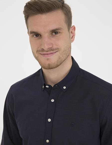 Lacivert Slim Fit Gömlek - 50236034020