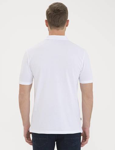 Beyaz Regular Fit Basic Tişört