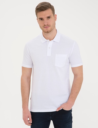 Beyaz Regular Fit Basic Tişört
