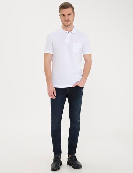 Beyaz Regular Fit Basic Tişört - 50232387007