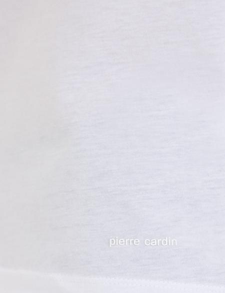 Beyaz Slim Fit V Yaka Basic Tişört - 50232383002