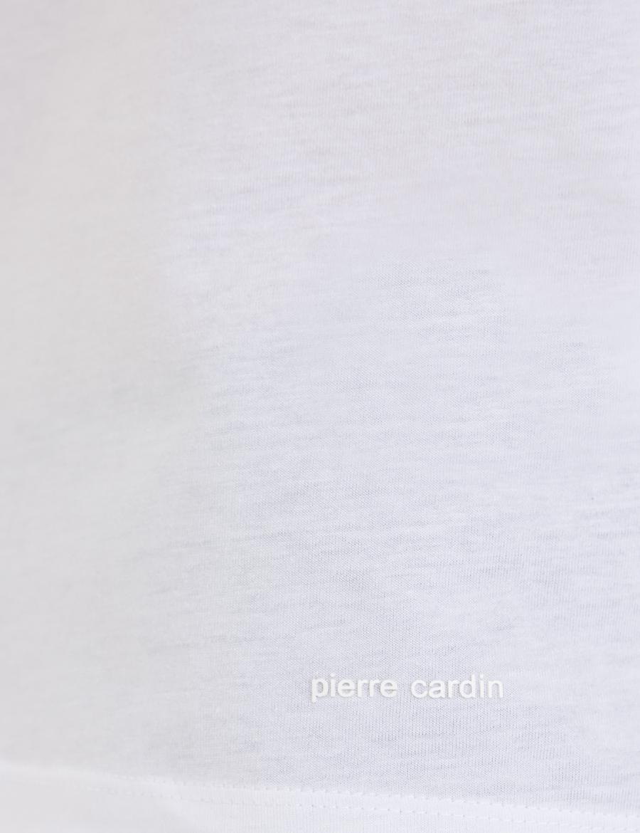 Beyaz Slim Fit V Yaka Basic Tişört