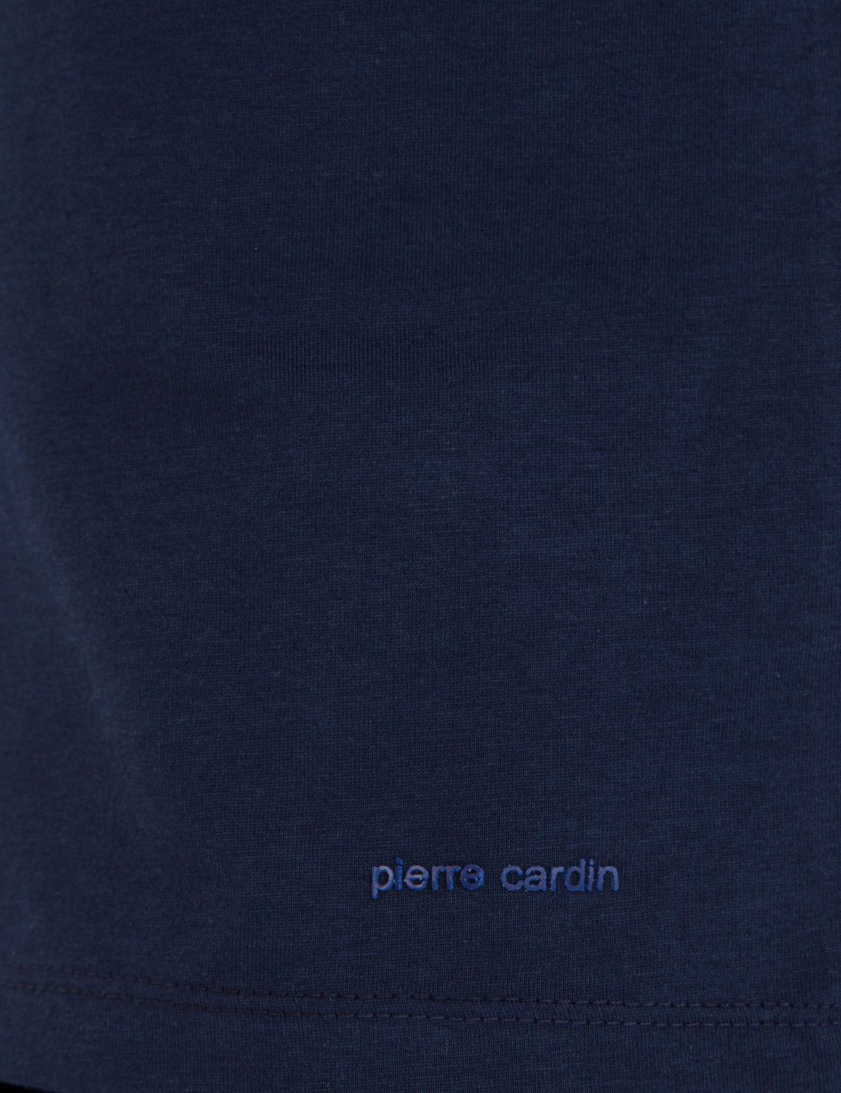 Koyu Lacivert Slim Fit V Yaka Basic Tişört - 50232383125