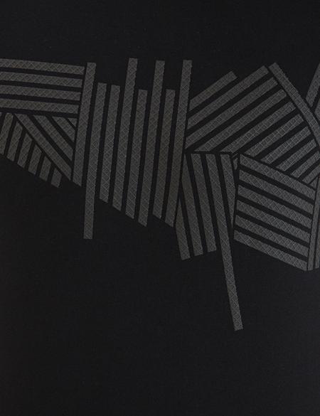 Siyah Slim Fit Bisiklet Yaka Tişört - 50233264115