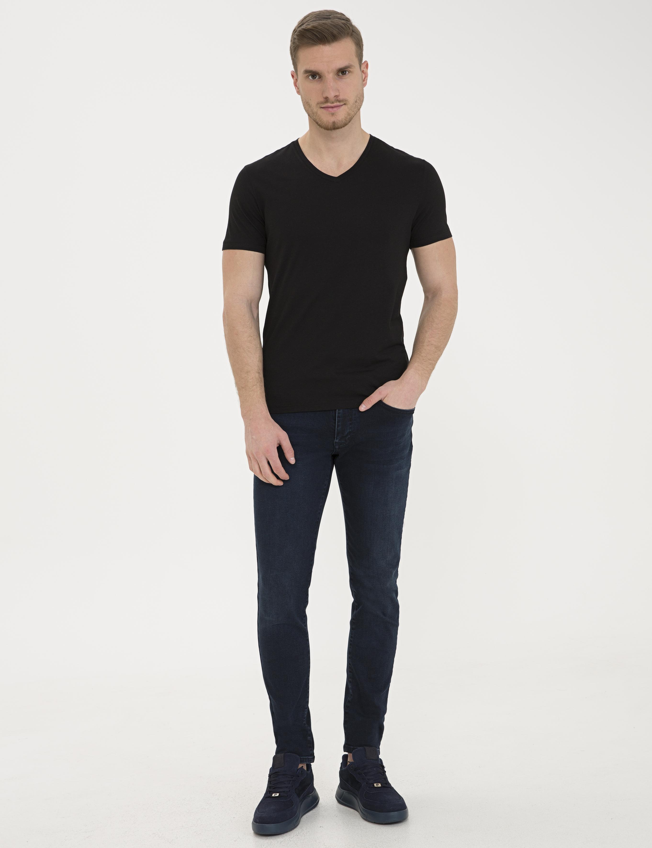 Siyah Slim Fit Basic Tişört