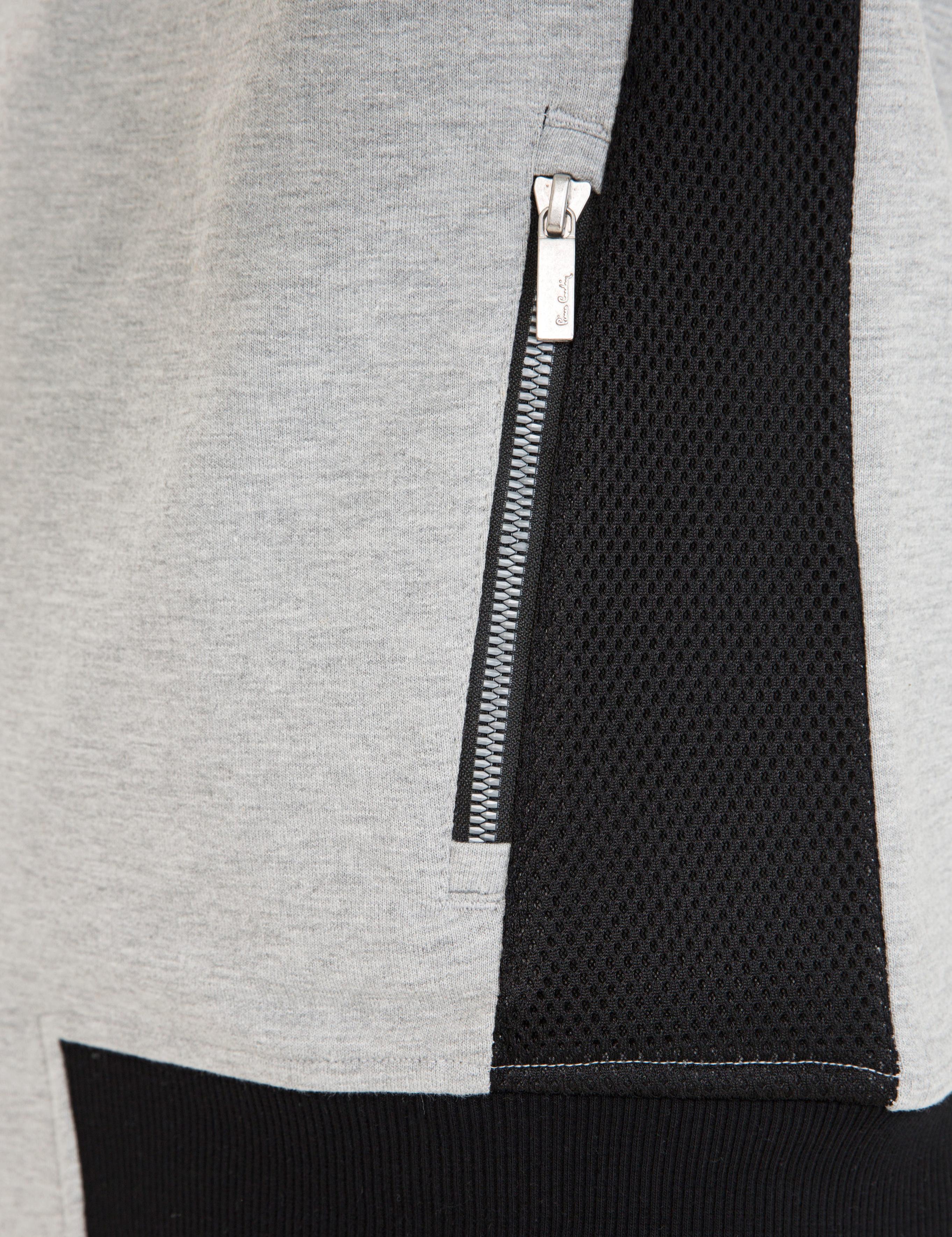 Gri Melanj Standart Fit Kapüşonlu Sweatshirt