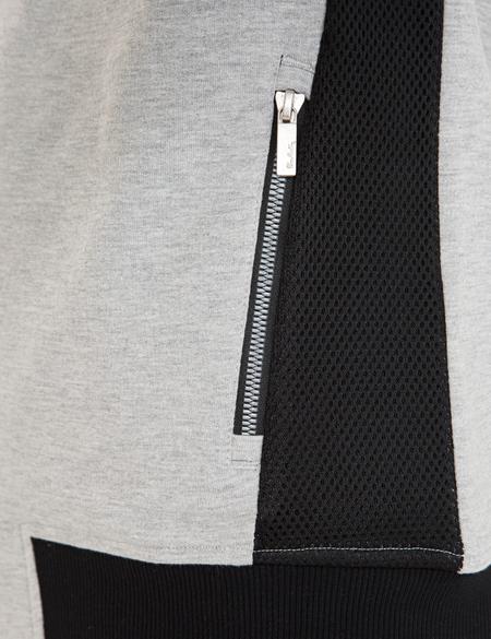 Gri Melanj Standart Fit Kapüşonlu Sweatshirt - 50233278158