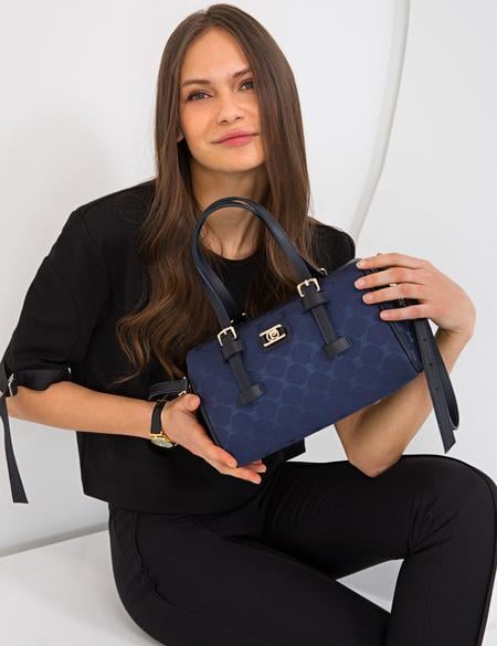 Lacivert Uzun Askılı Kol Çantası - 50243594003