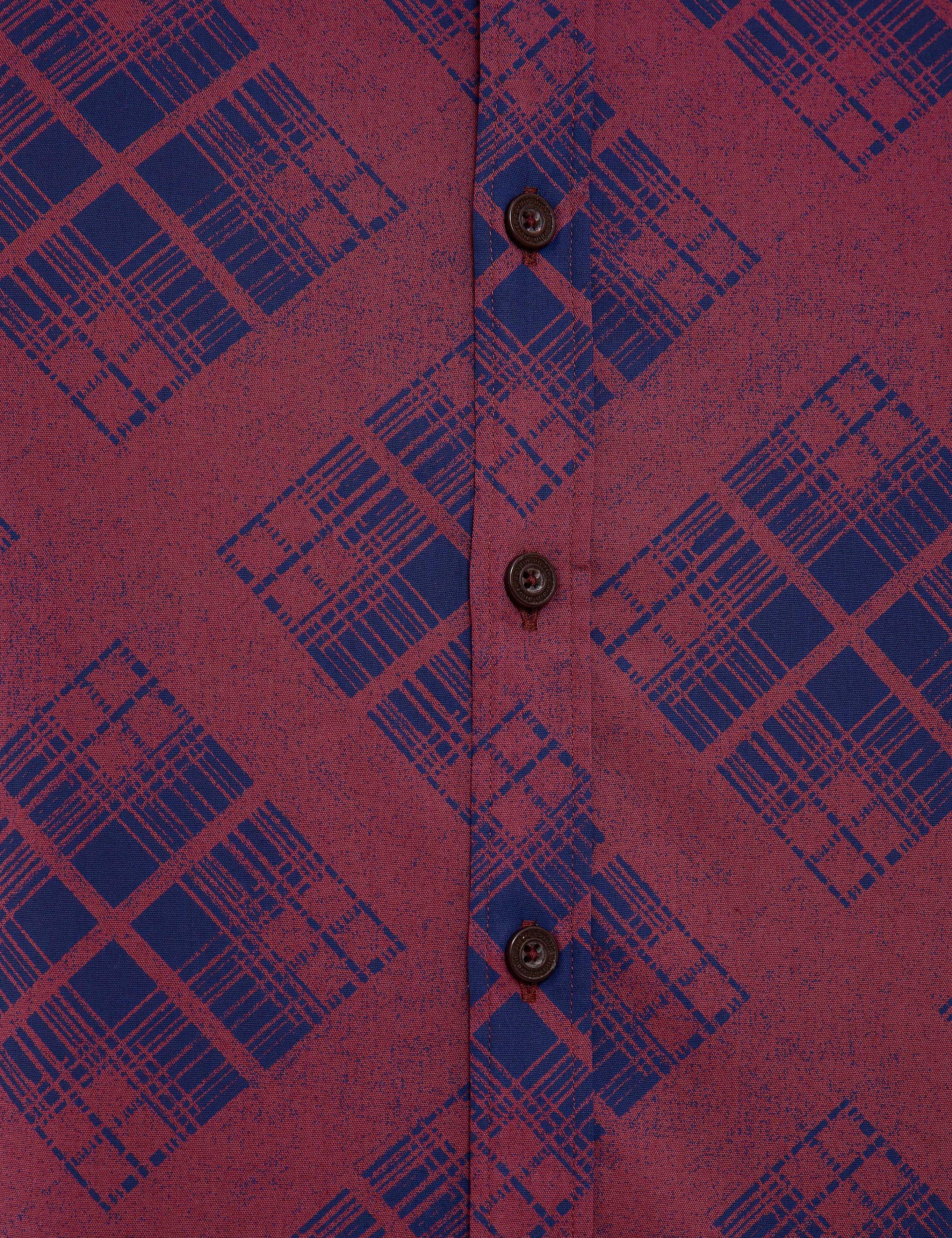 Bordo Slim Fit Gömlek