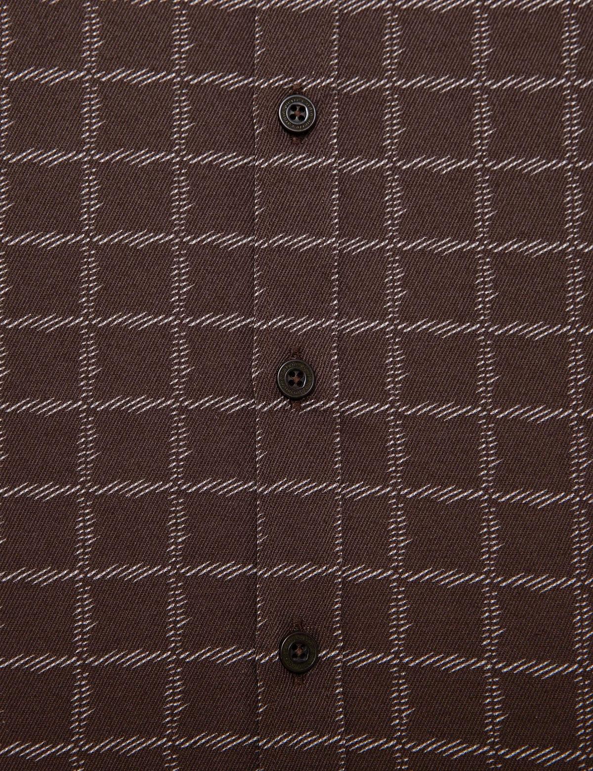 Kahverengi Regular Fit Gömlek - 50194899014