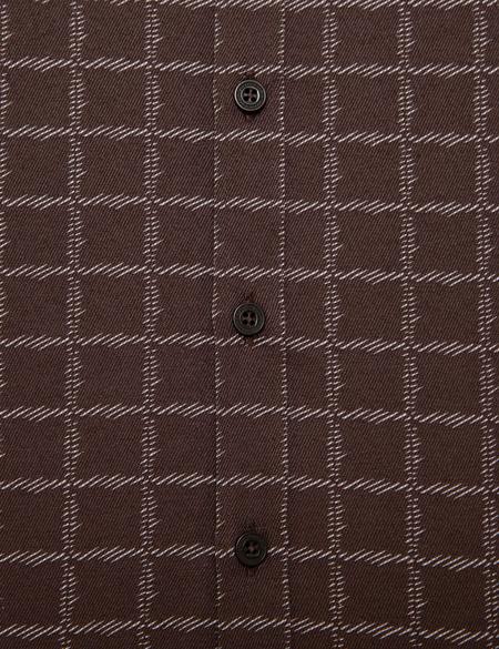 Kahverengi Regular Fit Gömlek - 50194899014