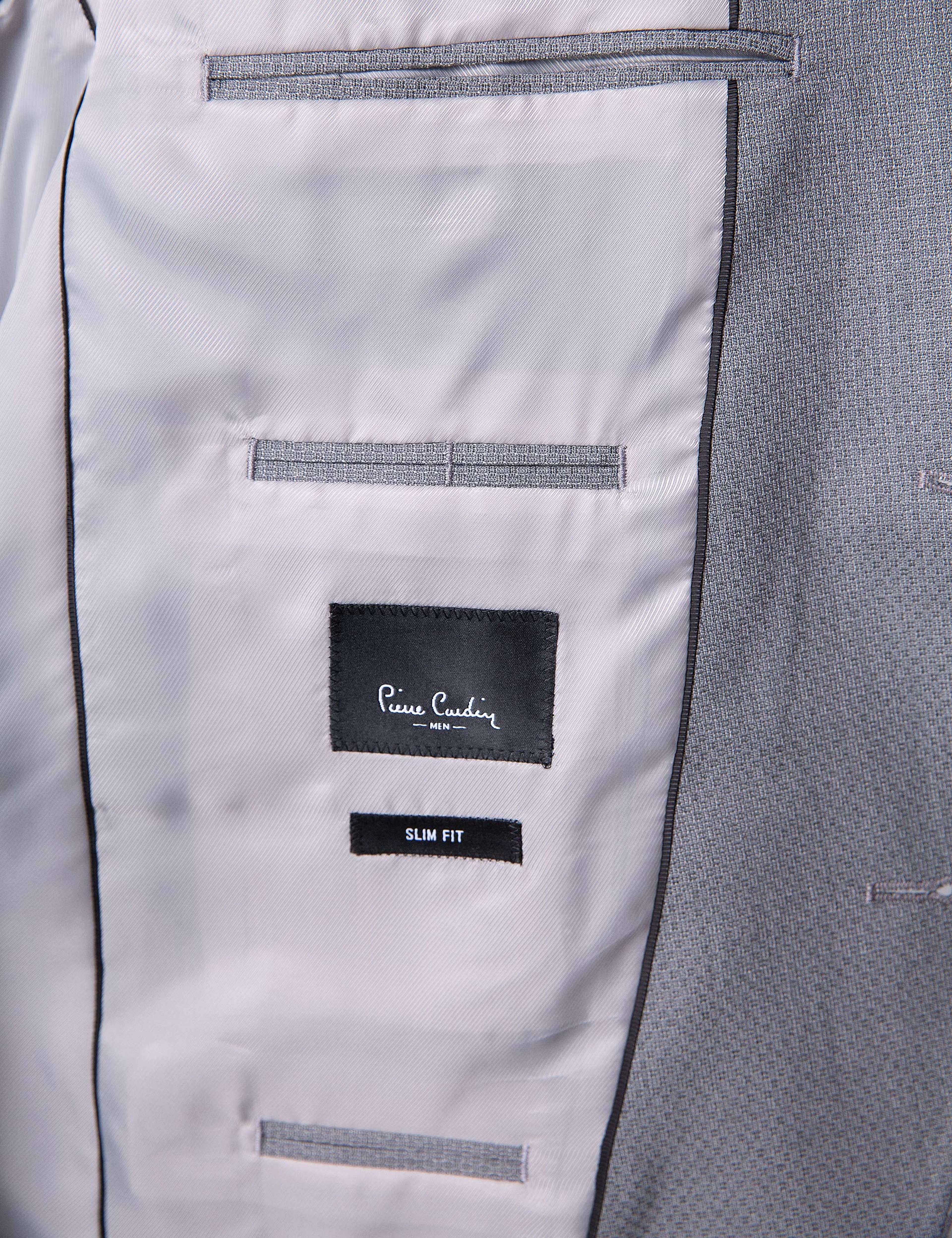 Gri Slim Fit Takım Elbise - Image 6