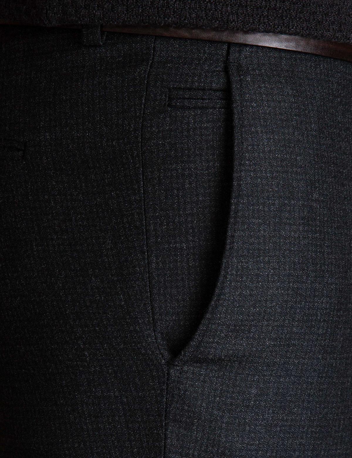 Antrasit Slim Fit Kumaş Pantolon - 50194582002