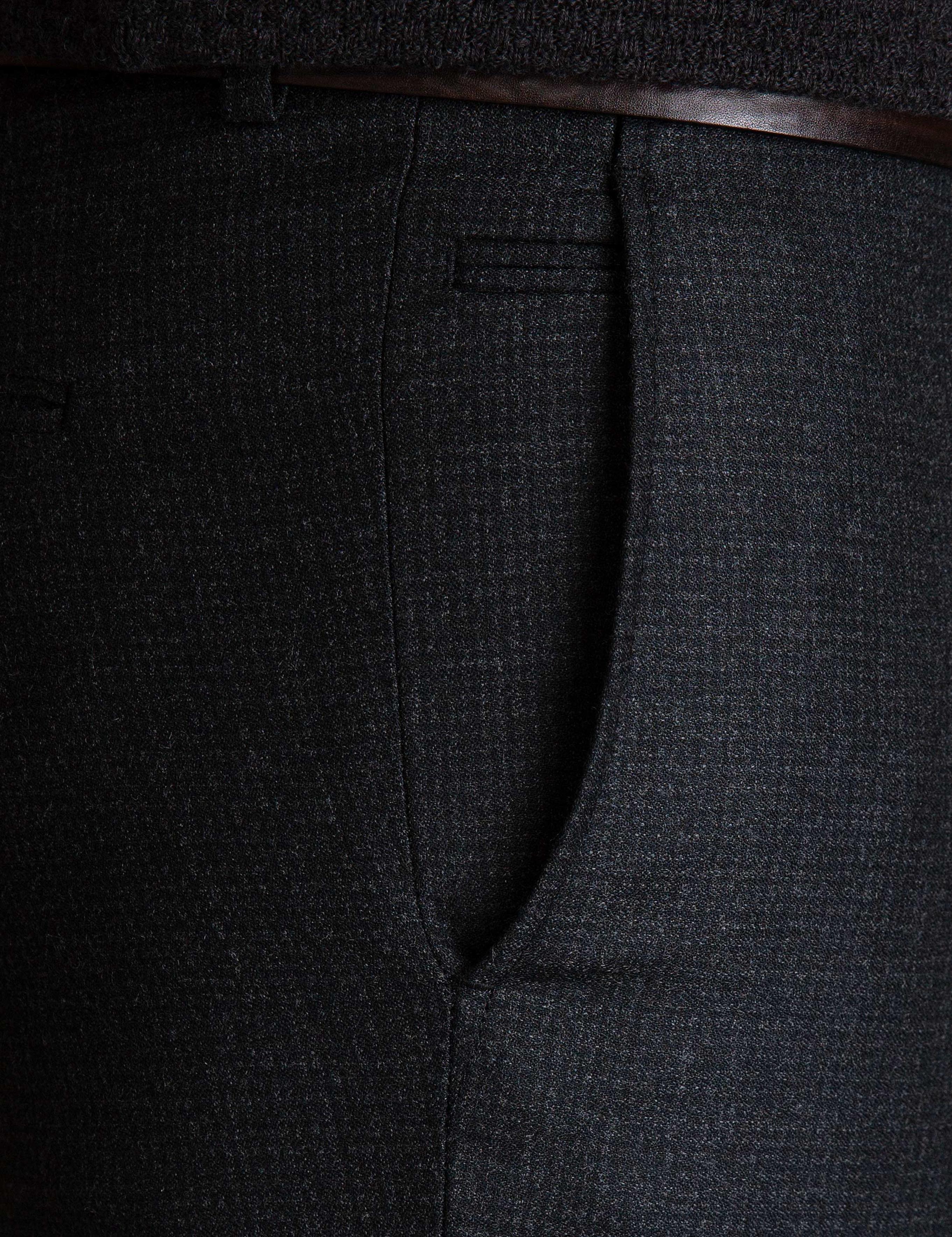 Antrasit Slim Fit Kumaş Pantolon