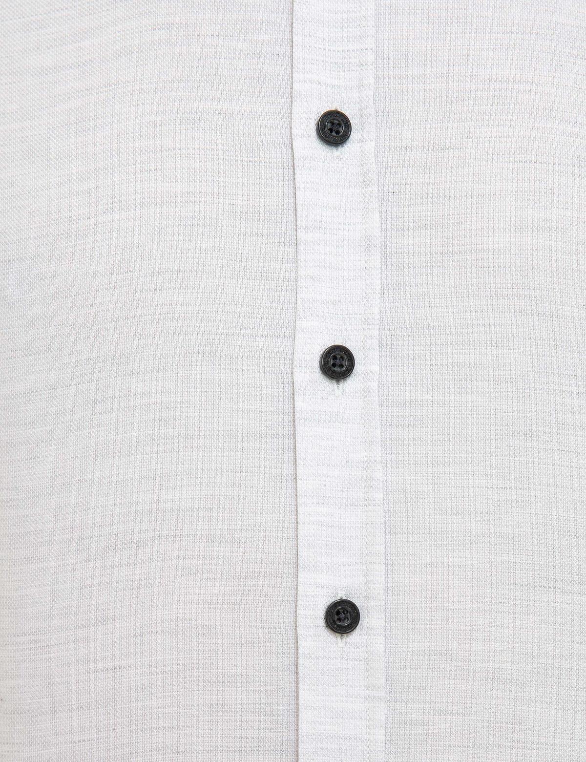 Açık Gri Slim Fit Gömlek - 50194514001