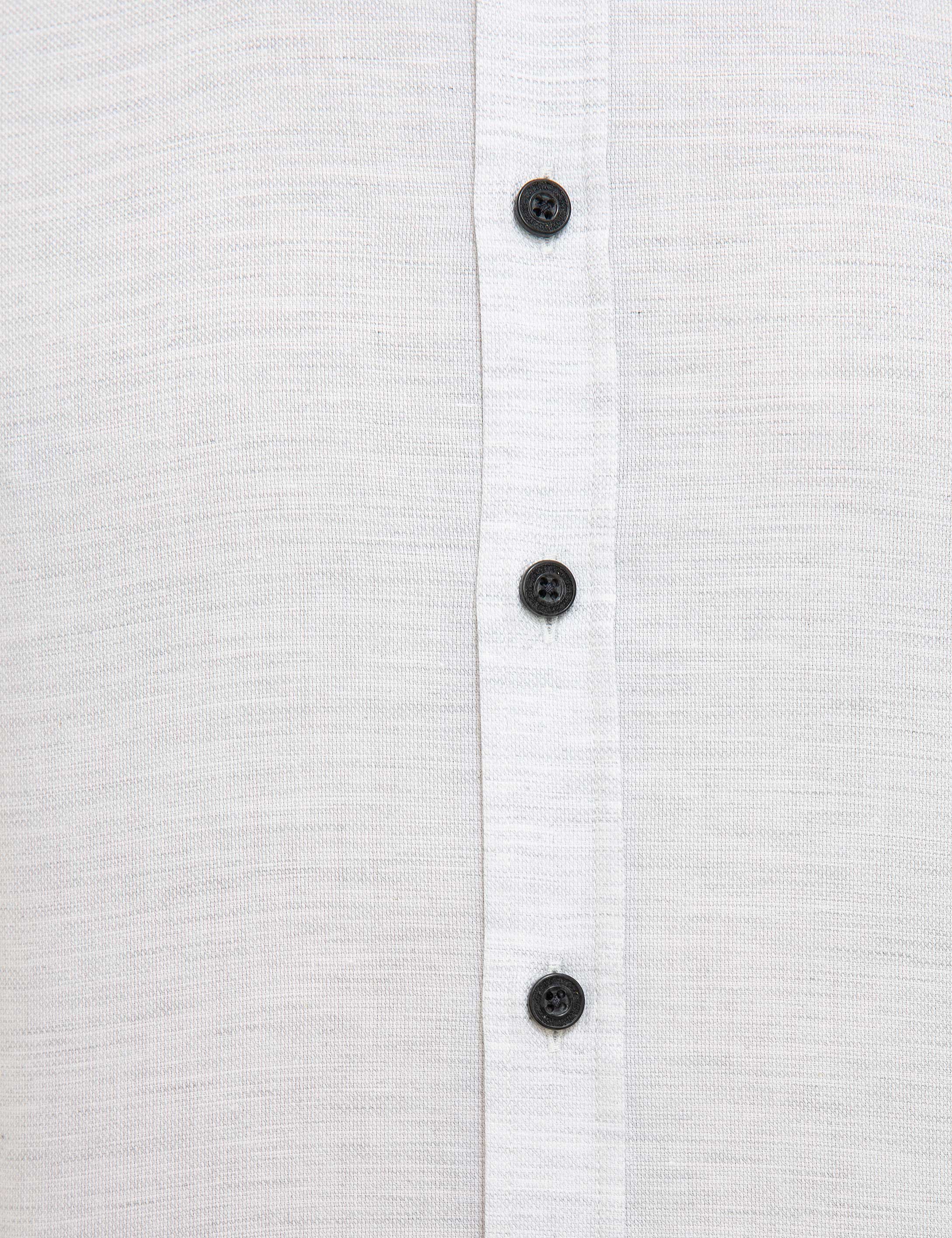 Açık Gri Slim Fit Gömlek - Image 6