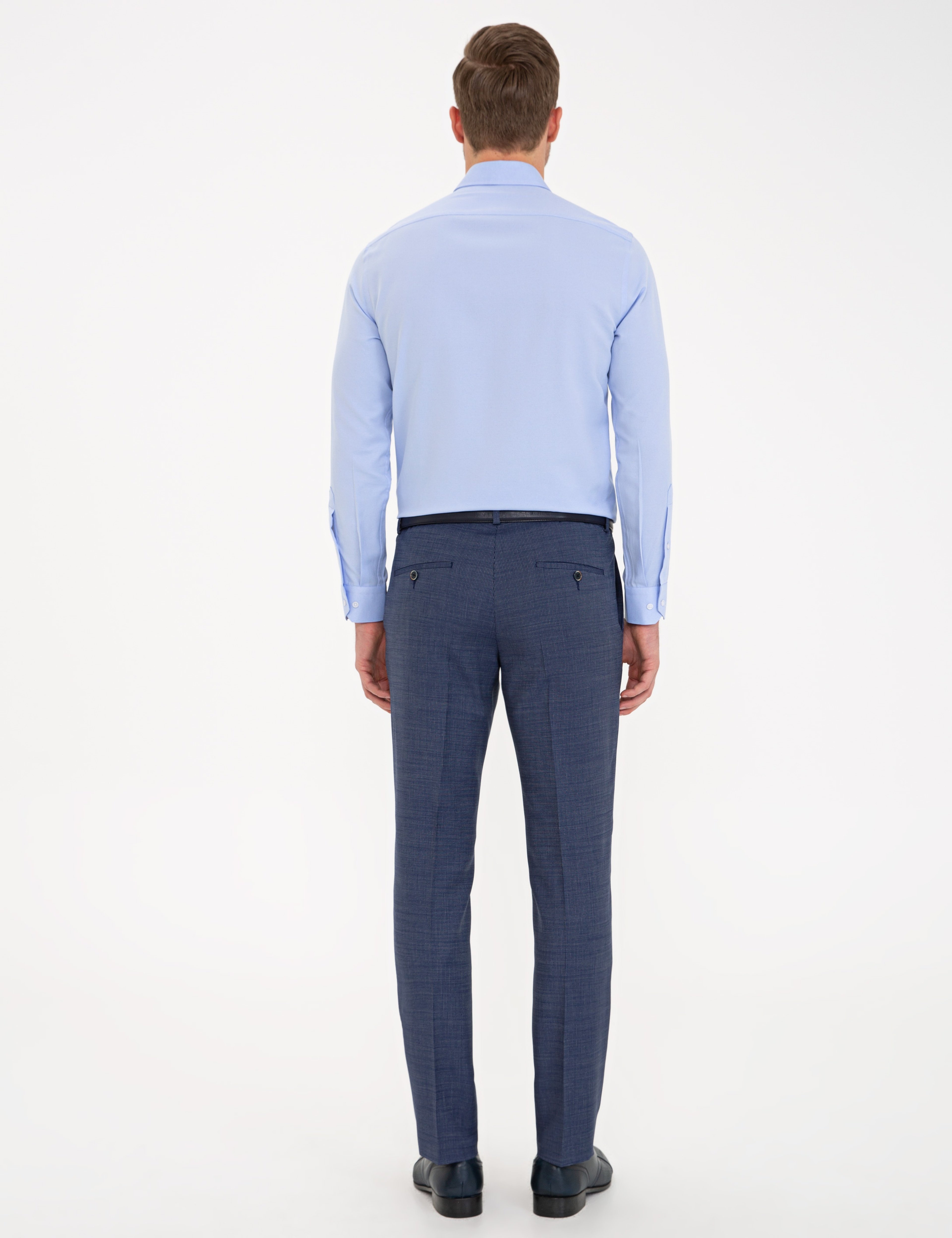 Açık Lacivert Slim Fit Kumaş Pantolon