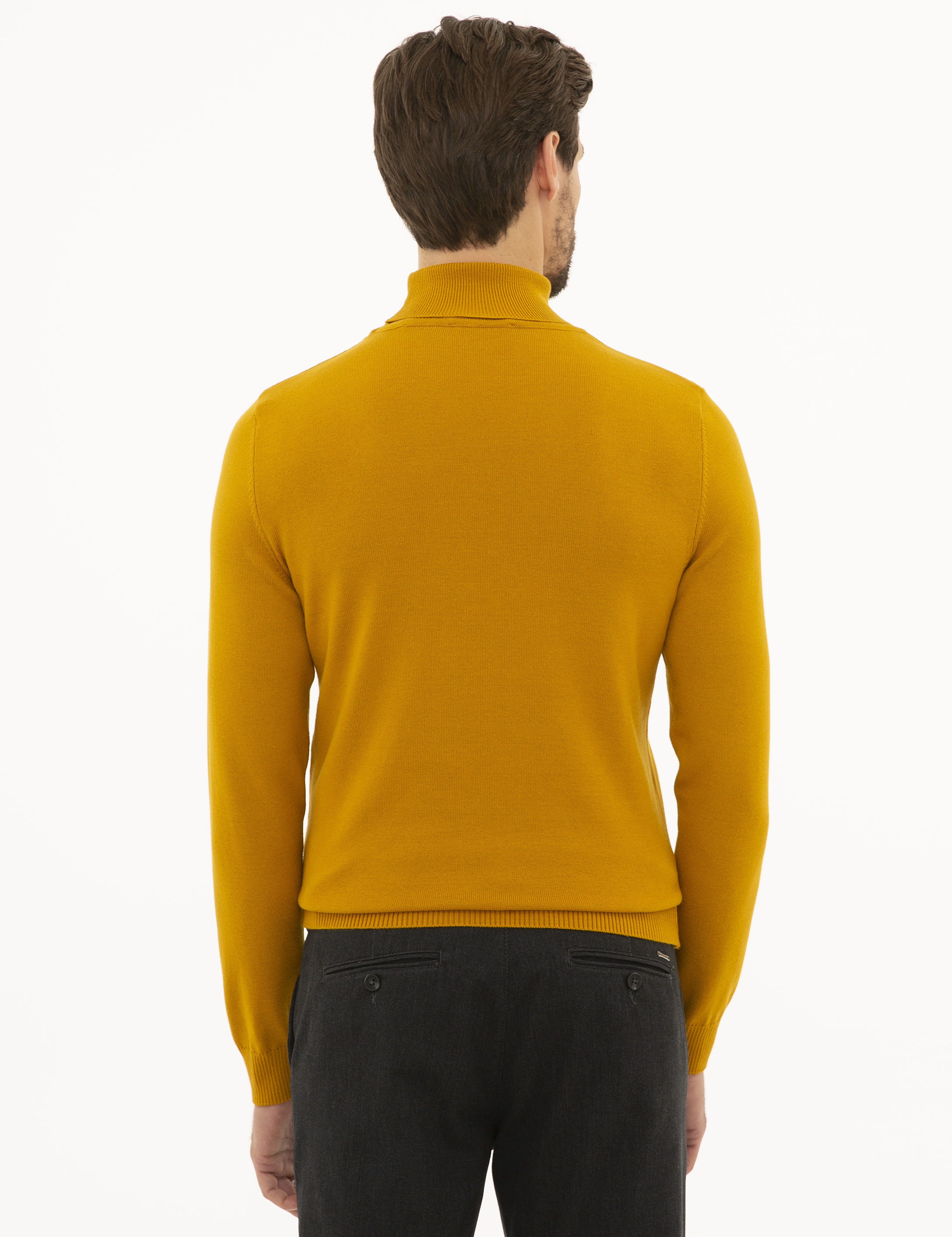 Safran Slim Fit Balıkçı Yaka Basic Triko Kazak