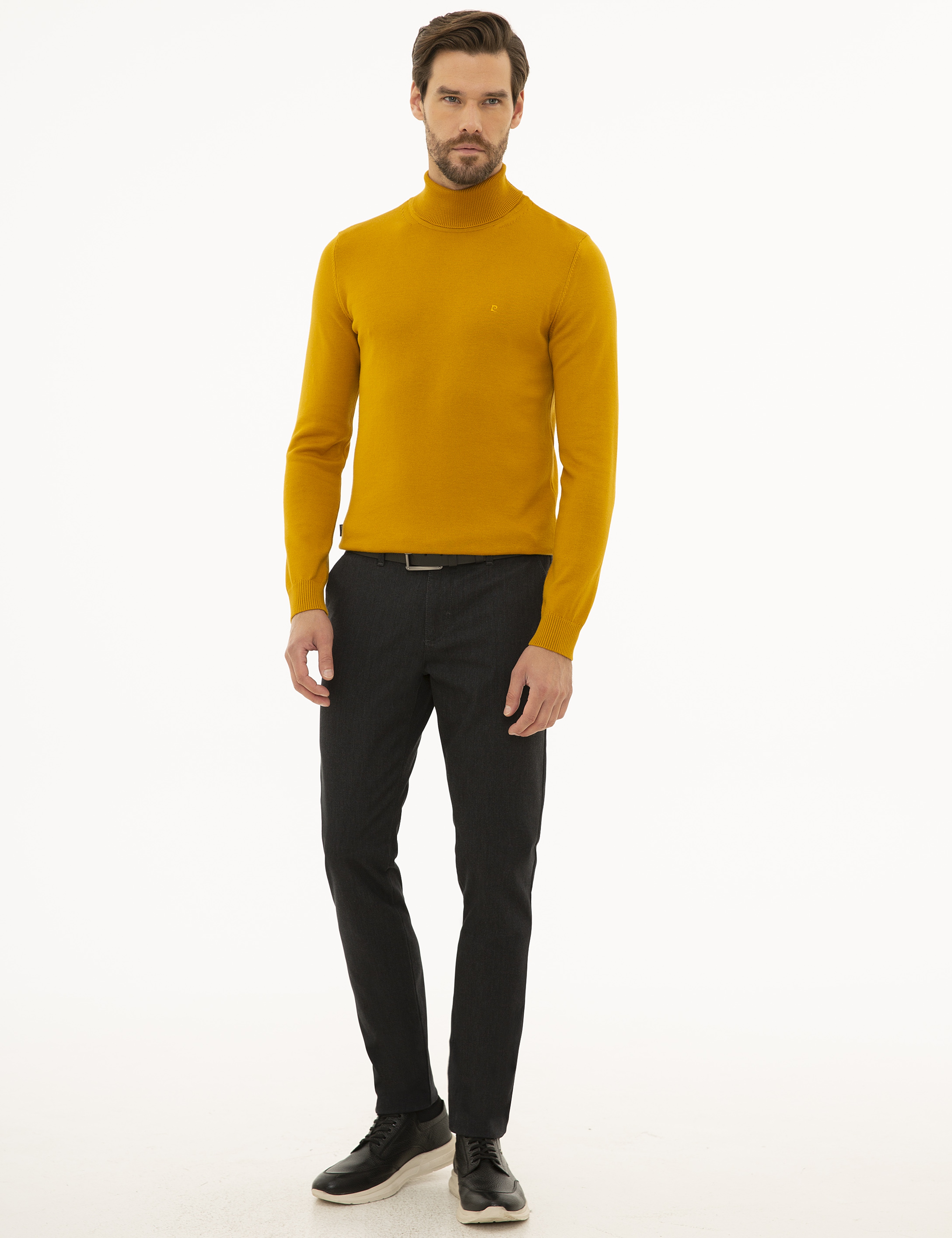 Safran Slim Fit Balıkçı Yaka Basic Triko Kazak