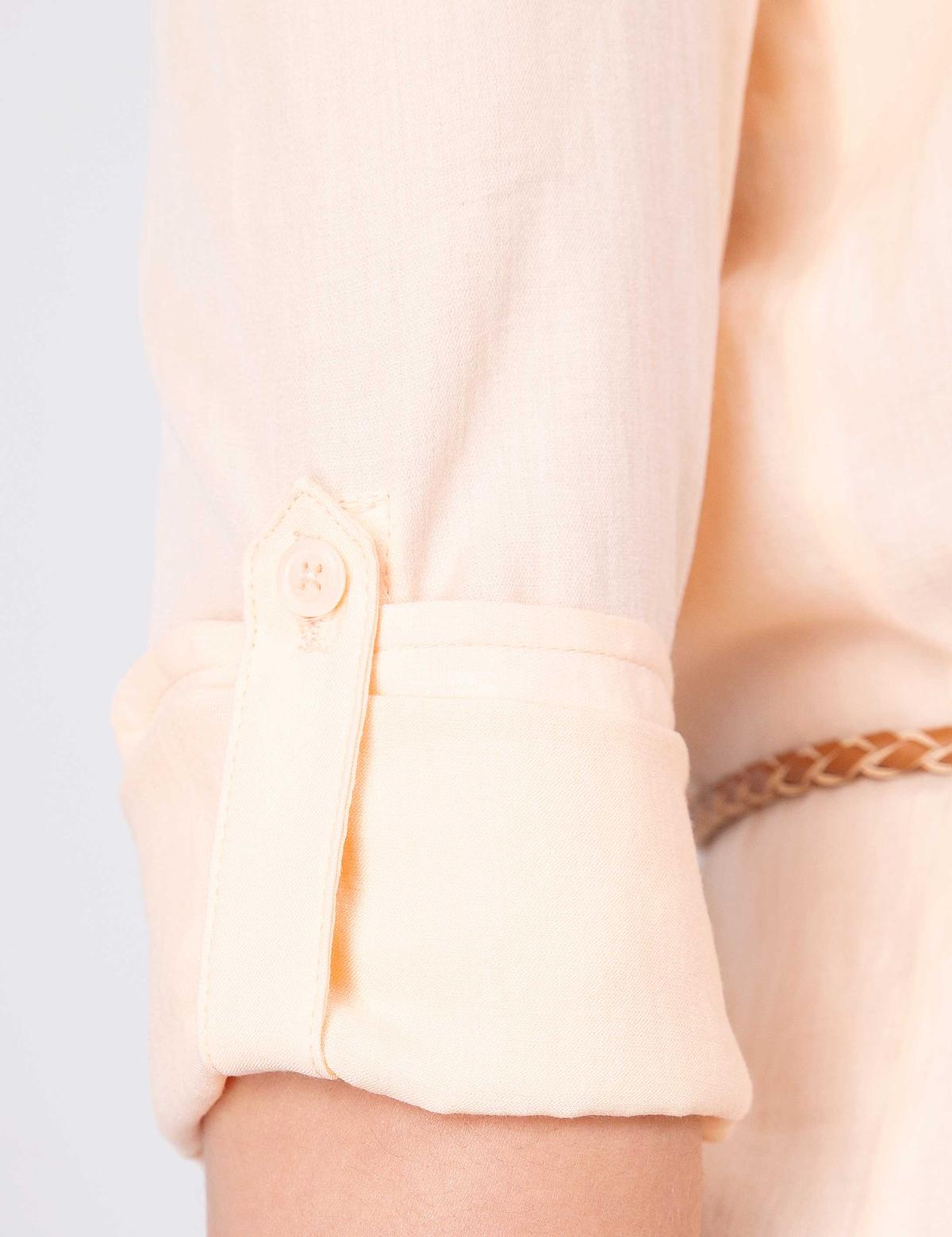 Yavruağzı Comfort Fit Uzun Kollu Gömlek - 50202629075