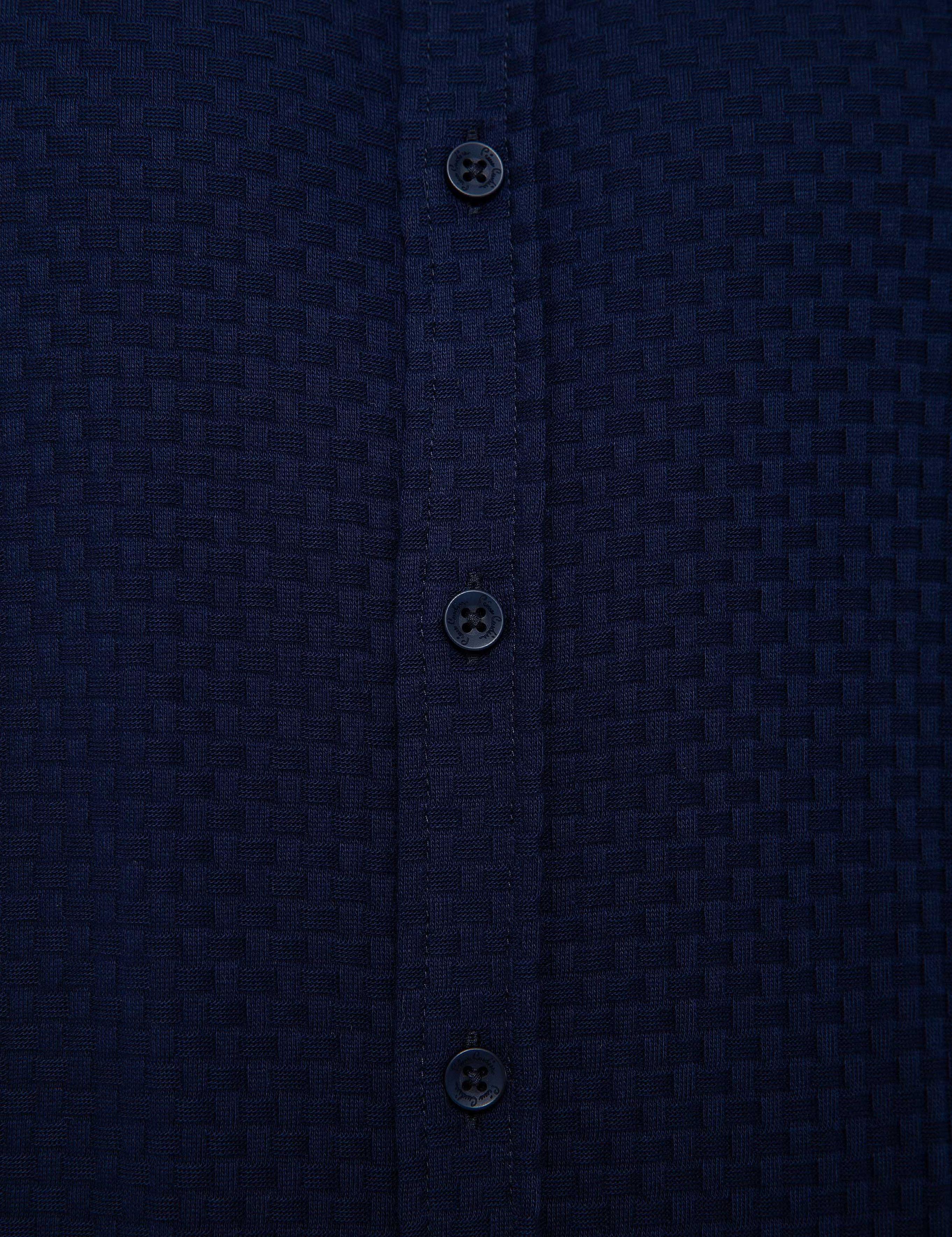 Lacivert Slim Fit Polo Yaka T-Shirt