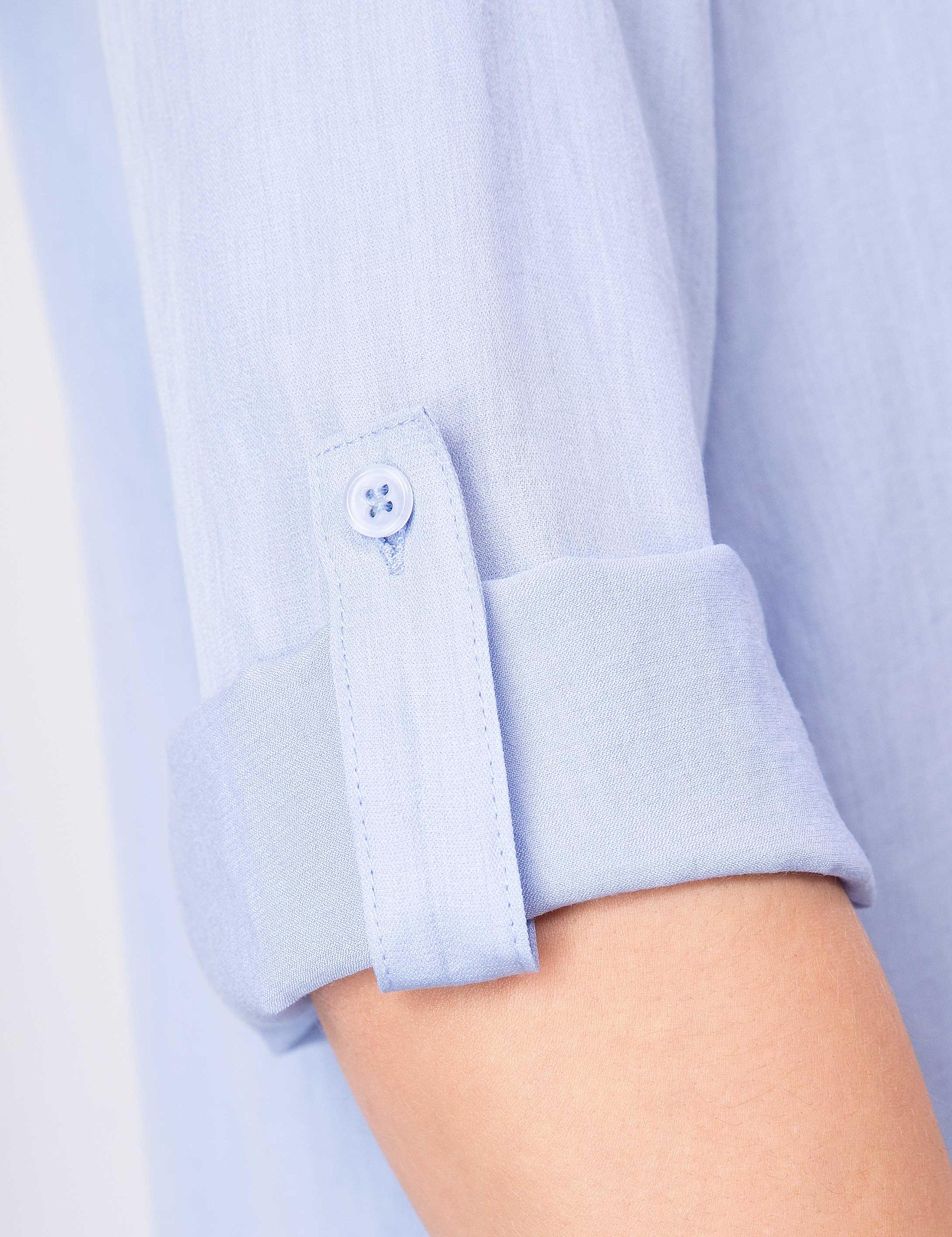 Açık Mavi Comfort Fit Uzun Kollu Gömlek