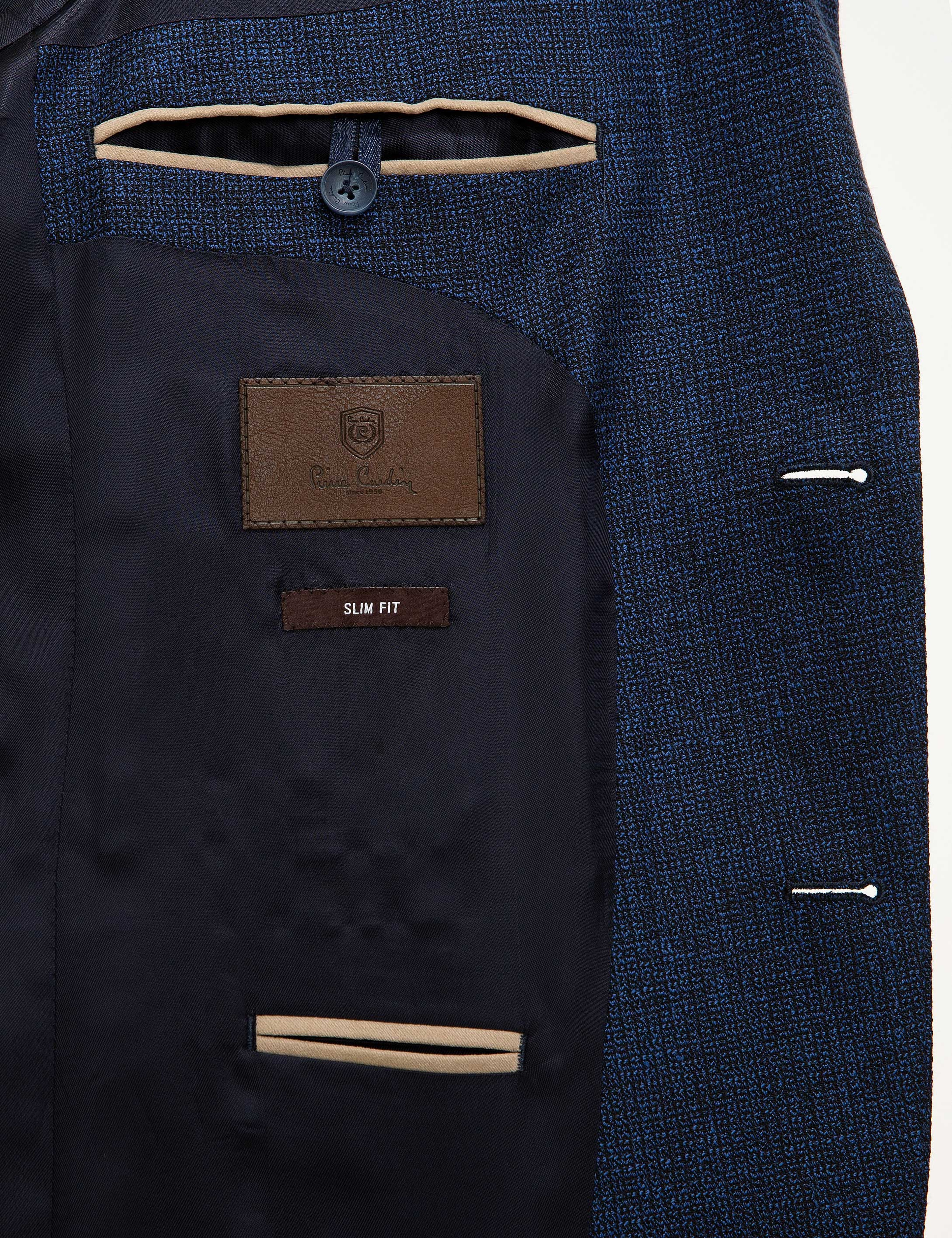 Lacivert Slim Fit Ceket - Image 6