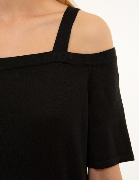 Siyah Triko Tişört - 50202053006