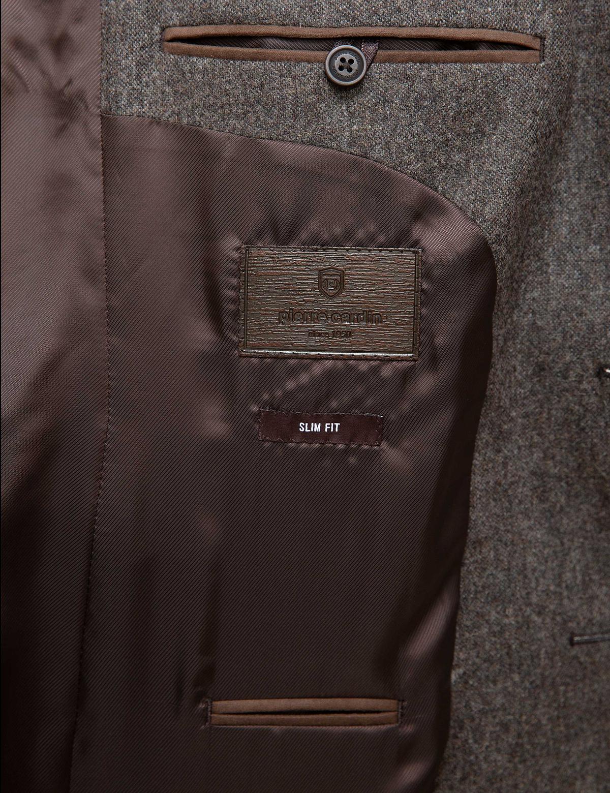 Kahverengi Slim Fit Ceket - 50208604074