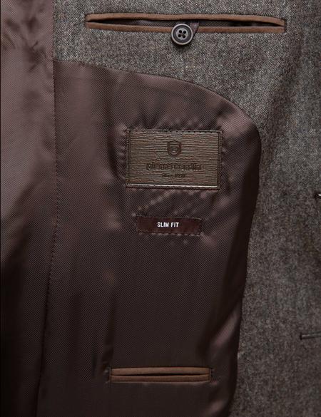 Kahverengi Slim Fit Ceket - 50208604074