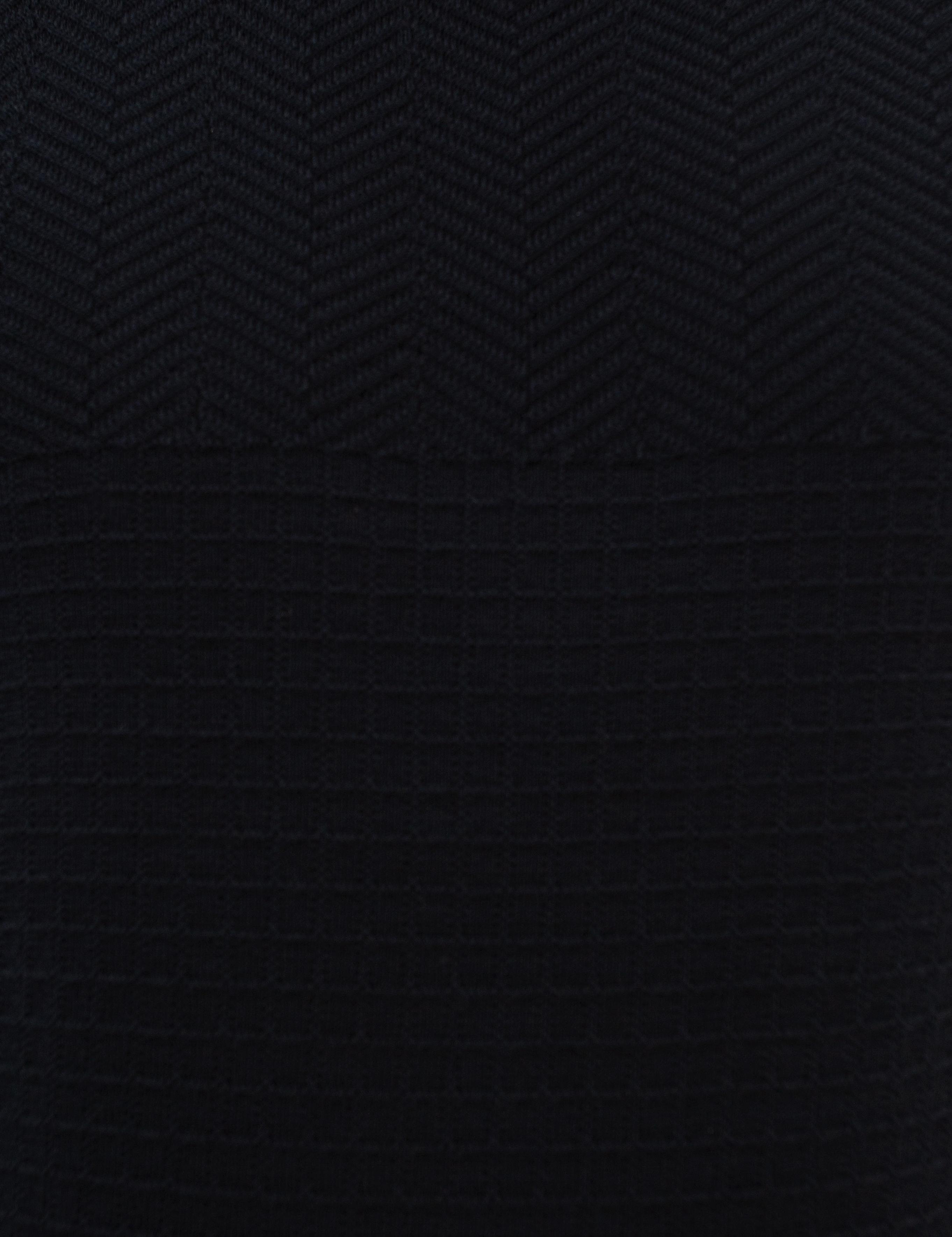 Koyu Lacivert Slim Fit Bisiklet Yaka Triko Kazak