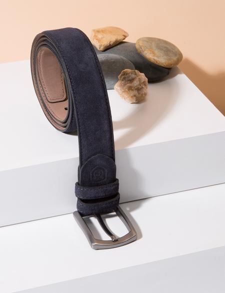 Lacivert Süet Kemer - 50241346013