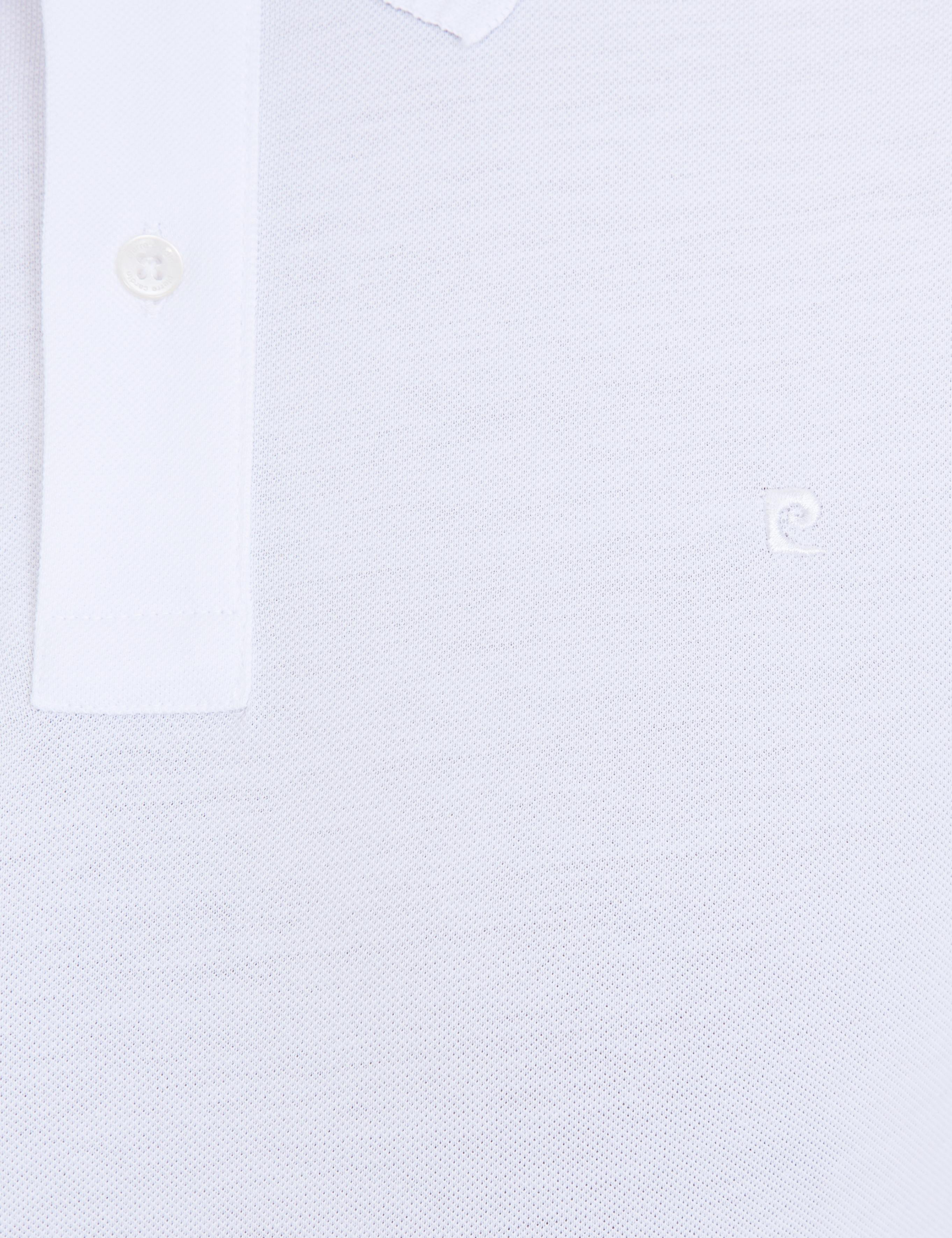 Beyaz Slim Fit Polo Yaka Basic Tişört