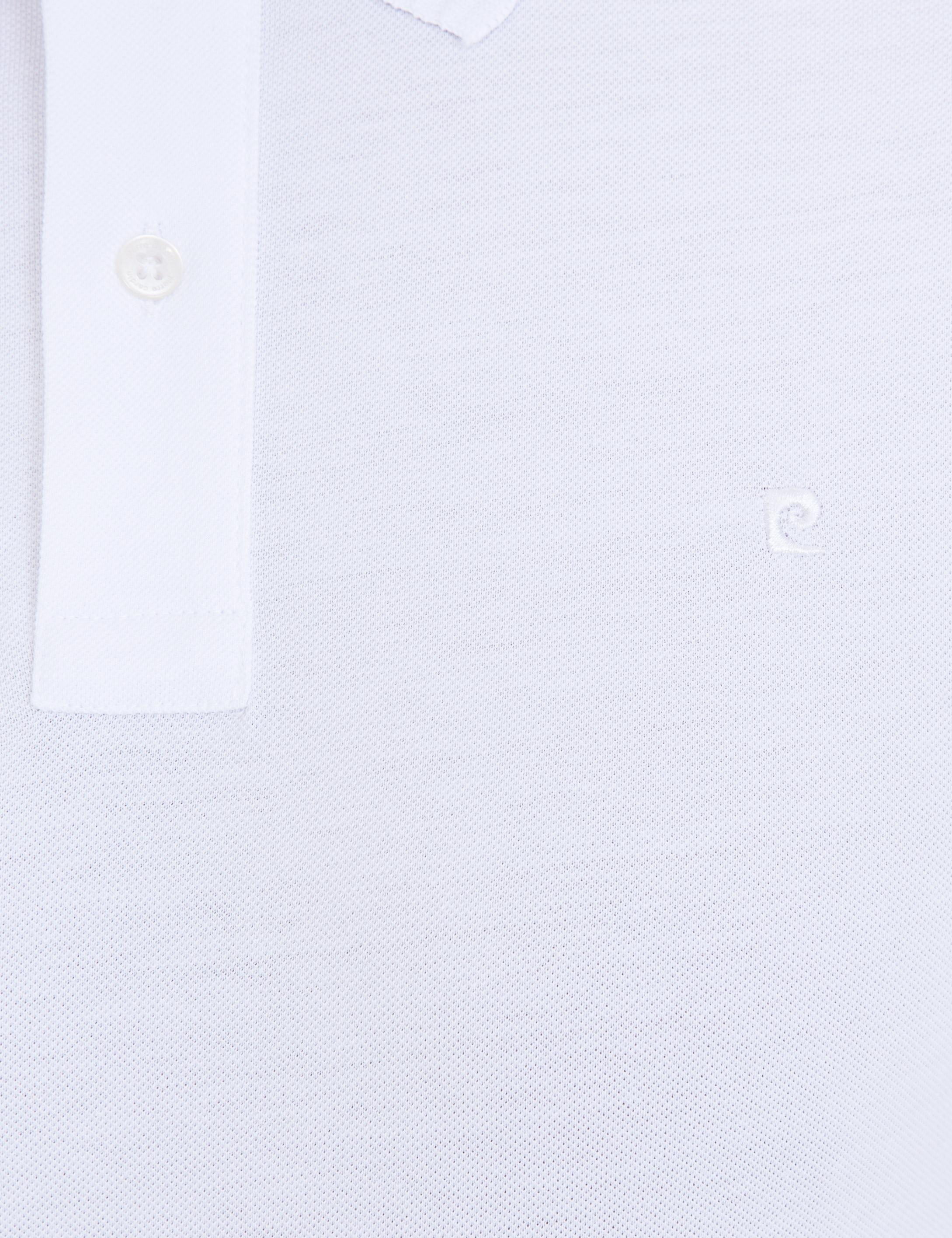 Beyaz Slim Fit Polo Yaka Basic Tişört