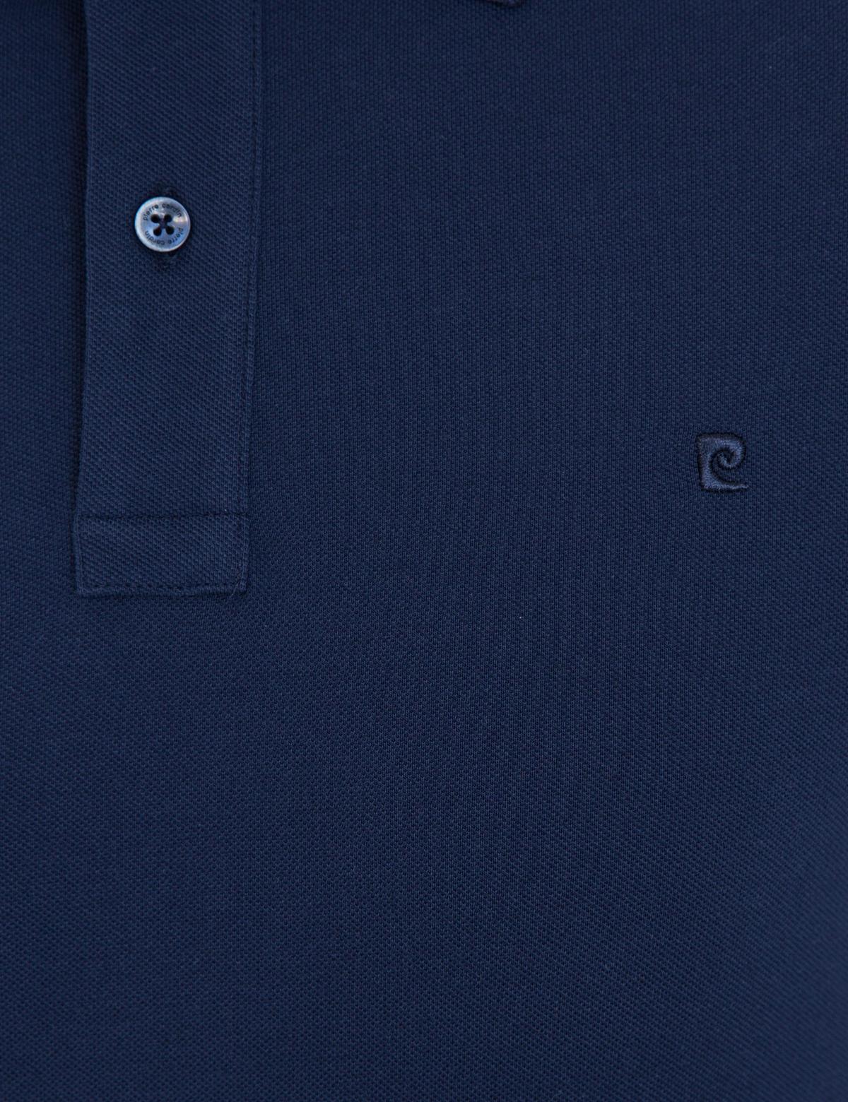 Koyu Lacivert Slim Fit Polo Yaka Basic Tişört - 50232382119